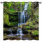 ANHOPE Natur Wasserfall Fluss Gardinen Blickdichte mit Ösen Weich Thermo Vorhänge Blackout Curtain Vorhang Wohnzimmer Schlafzimmer Verdunklungsvorhänge 2er Set H 175 x B 140 cm
