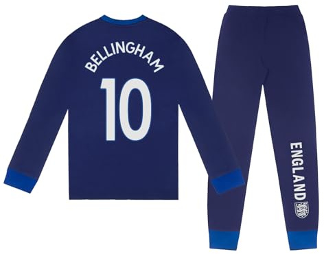 England Boys Bellingham 10 Long Sublimation Pyjamas 3-4 Years