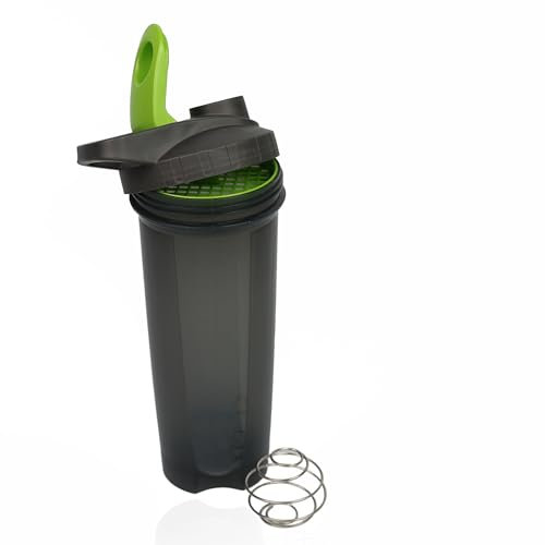 DIVCHI Protein Powder Shaker Bottle With Mixer Ball For Smooth Shake, Leakproof Secure Flip Cap, Gym Shaker For Protein Shakes Ideal Workout Partner (Green)