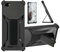 Aroepurt hülle Kompatibel Für Vortex PG65 Hülle Case Handyhülle Schutzhülle Cover [mit gehärtetem Glas-Screen-Protector] Hybrid [Folding Support Magnetic] [Frosted Anti-Fingerprint] Schwarz
