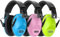 Dr.meter Casque Anti Bruit Enfant, SNR 27dB Enfant Facilement Réglable Pliable Cache-Oreilles pour Dormir étudier Tirer pour l’Autisme Feux d’Artifice Concert Bandeau 3Pcs Vert Bleu Rose