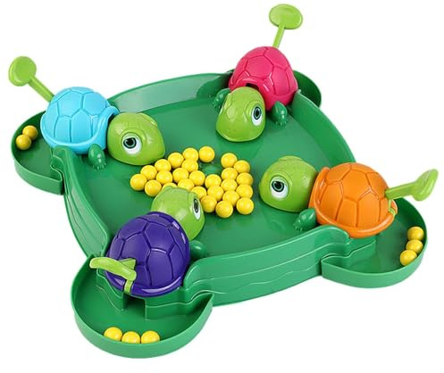 Hungry Turtles Spiel, Brettspiel Mit Schildkröten, Lustiges Schildkrötenfütterungsspiel, Intensives Spiel Schluck Die Perlen Mundspiel, Interaktives Eltern Kind Lernspielzeug, Gastgeschenke Für Kinder