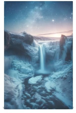 ODAWA Set di 6 strofinacci da cucina con cascata di Frozen, strofinacci per asciugare i piatti