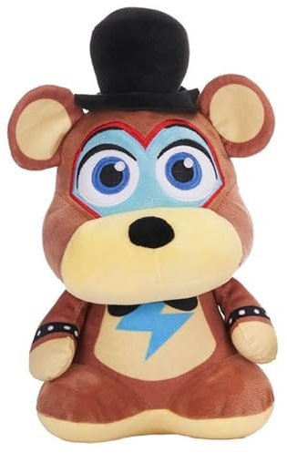 UKToyworld Five Nights Plüsch, 27,9 cm, Sicherheitsverletzung, Glamrock Freddy Plüschtier