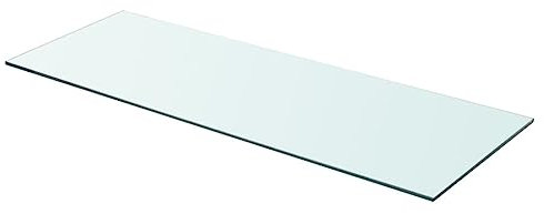 LVHUIDEH Regalboden Glas, Glasboden, Wandregal, Duschablage, Fachboden, Glasplatte für Badezimmer Schlafzimmer Küche Büro, Tragfähigkeit 15 kg, 80 x 30 x 0.8 cm, Hartglas