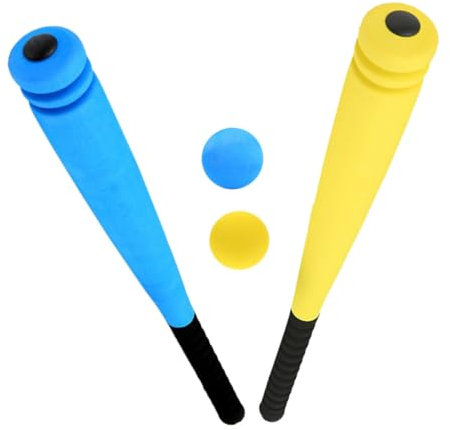 KONTONTY 2sätze Schaumstoff Baseballschläger Und Ball Für Junge Mädchen Tragbares Baseball-trainingsspielzeug Geeignet Für Kindergarten Und Outdoor-Spiele