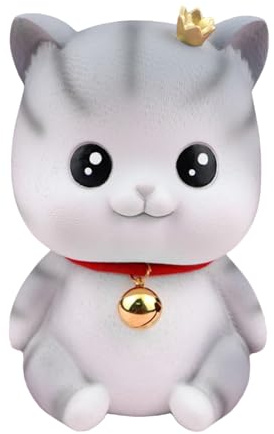 Cat Coin Bank - süße Bargeldmünzenschachtel für Kinder und Erwachsene | Dekoratives Geldsparen, Fun Cat Design Piggy Bank, Mädchen und Katzenliebhaber, perfekt für die HEI