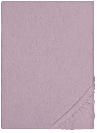 biberna 0841380 Spannbetttuch Melange-Flanell (Matratzenhöhe max. 22 cm) 1x 180x200 cm - 200x200 cm, brombeer