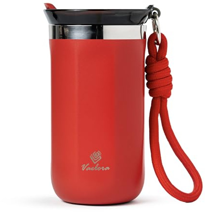 VAELORA Travel Mug 350ml — Leakproof Vacuum Insulated Thermal Flask, Hot 6H Cold 12H, Stainless Steel, Reusable Coffee Cup with Lid for Commuters and Hot Drinks, BPA-Free, Dishwasher Safe