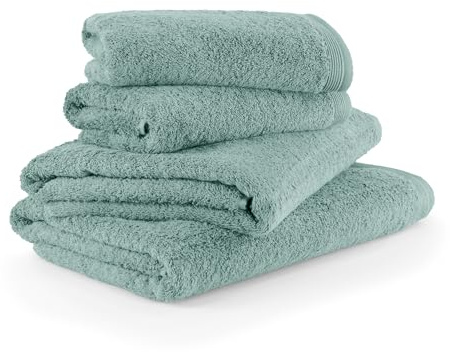 Möve Superwuschel Handtuch-Set, 2 Duschtücher 80 x 150 cm & 2 Handtücher 50 x 100 cm, Made in Germany, 100% Baumwolle, Tea