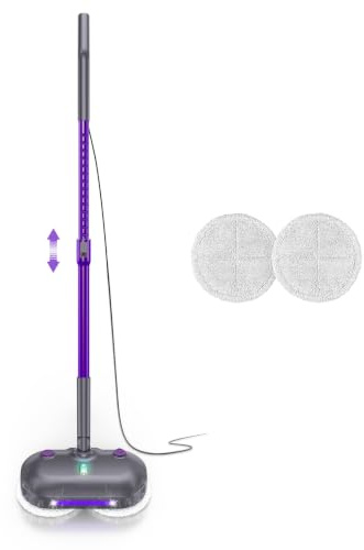 Nettoyeur Vapeur, Balai Vapeur Nettoyeur avec Tampons Rotatifs