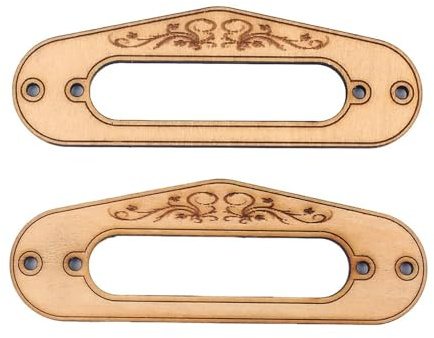 Tonabnehmerring 2Pcs Pickup Montage Ring Ahorn Holz Rahmen for Single Coil Humbucker 15Mm Innen Loch Tl Stil Elektrische gitarre