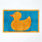 Homescapes Badematte Duschvorleger Badteppich Gummiente 45 x 75 cm aus 100% Reiner Baumwolle