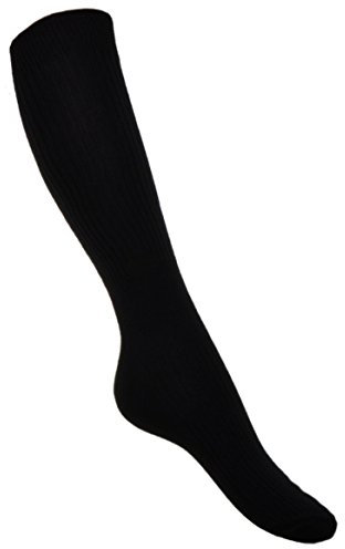 WB SOCKS Cotton Anti-Dvt Flight Socks Black UK Shoe Size 6-9