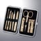 777 Fingernail and Toenail Clipper, Manicure Pedicure Grooming Kit Set Travel Case TS-343EX (Gold)
