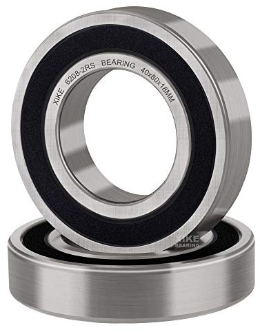 XiKe 2er-Set 6208-2RS Rillenkugellager 40x80x18 mm 100Cr6-Stahl | Beidseitig gedichtet, werksgeschmiert, ABEC-3. Ideal für Motoren, Getriebe, Pumpen, Elektrowerkzeuge & Industrieanlagen.
