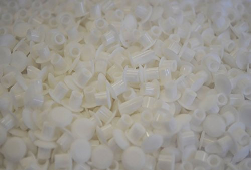 100 X 5MM White Hole Cover CAPS Blanking Hole Bung Kitchen Cabinet Shelf Bedroom Bookcase M5 Drill Furniture