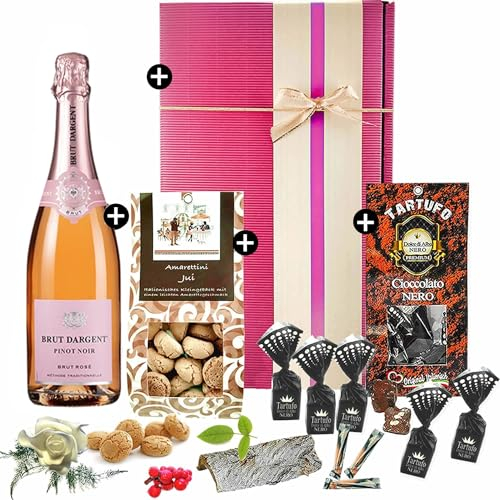 Genussmomente Deluxe - ein Geschenkset mit Sekt und Schokolade für kostbare und liebe Menschen