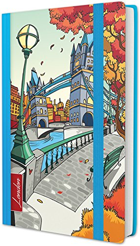 RNKVERLAG 46711 - Notizbuch City Collection, 9 x 14,3 cm, liniert, London, 1 Stück