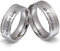 Juwelier Schönschmied Trauringe Partnerringe Eheringe - inkl. WUNSCHGRAVUR - Edelstahl Zirkonia 56-58 146HDac - mit AMAZON KONFIGURATOR direkt online gestalten !