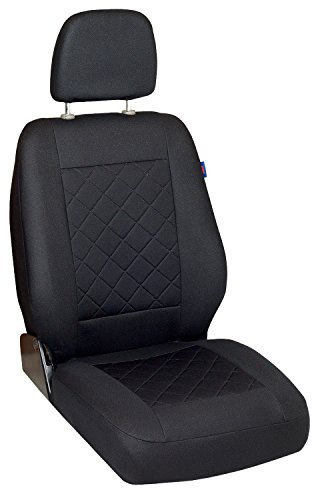 Zakschneider Daily Sitzbezug - Fahrersitz - Farbe Premium Schwarz gepresstes Karomuster