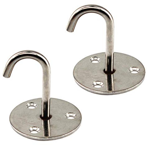 Gancho de techo redondo de acero inoxidable para colgar el ventilador de techo, yoga y plantas colgantes