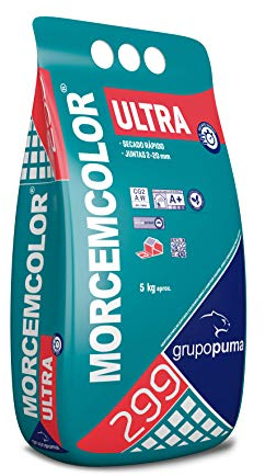 299 MORCEMCOLOR Ultra: Mortero de rejuntado de altas prestaciones, de secado y fraguado rápidos. Saco 5 kg