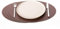 Nikalaz Oval Platzsets aus Recyceltem Leder, 4 Stück Tischsets, Tisch-Matten, Platzdeckchen 45.7 x 33 cm (Brown)