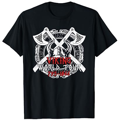 Viking World Tour (beidseitig bedruckt) Nordische Mythology T-Shirt