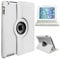 Leather Rotate 360° Stand Case For Apple iPad Air 3 2019 and iPad Pro 10.5 2017 GENERATION A1701 A1709 (WHITE)