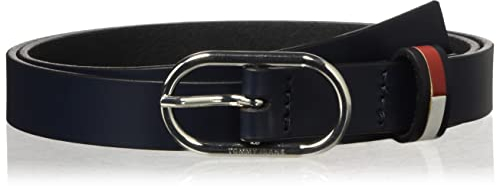 Tommy Jeans Damen TJW Seasonal OVAL 2.0 Gürtel, Twilight Navy, 90 cm