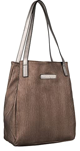 Denim TOM TAILOR - Arona Winter, Damen, Shopper, M, Bronze, 31x15,5x34,5 cm
