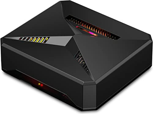 Raspberry Pi 4 Case Aluminum Heatsink Passive Cooling Cover MCU Controlling Power Button PWM RGB Cooling Fan Housing for Pi 4 Model B only