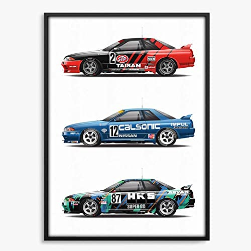 Leinwanddruck Supra Car Poster Supra Sport Car GTR Ae86 Gemälde Wandkunst Dekoration Bar Raumdekor Leinwand Poster Geschenk, 70 X 100 cm Ohne Rahmen