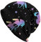 Oudrspo Süße Einhorn Tiere Pferde Print Erwachsene Strickmütze für Männer/Frauen Slouchy Beanie Ski Skull Cap Winter Dünne Stretch Warme Strickmütze