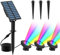 T-SUN Luces Solares para Estanques 3 Luces Para Estanques Lámpara Sumergible 18 LED Proyector de Luz RGB Cambio de Color IP65 Foco Solar Impermeable para Jardín al Aire Libre Patio Lluminación