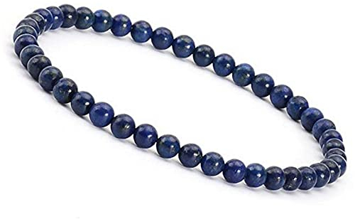 Unique Gems Perlenarmband Edelstein Damen Armband echter Lapislazuli Ø 4mm Chakra Perlen Buddha Schutzarmband