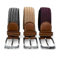 SEGMENTES Geflochtener elastischer Gürtel, 3er-Set für Damen und Herren, Einheitsgröße, für Freizeit oder Kleidung, Länge von 110 bis 140 cm, Blau/Rot, Schwarz/Weiß und Ocker/Weiß