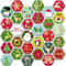 MORCART Pack of 30 Fridge Magnets, Christmas Magnets for Magnetic Board, Fridge Whiteboard, Kitchen, Magnetic Wall, Office, Cabin, Funny Decorative Gifts for Adults, Children