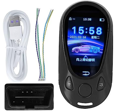 Écran Tactile LCD Intelligent, Clé à Distance Intelligente Universelle, Clé LCD Intelligente, Clés De Voiture, Entrée Sans Clé, Clé à Distance Universelle Pour Démarrage Et Arrêt (noir)