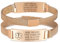 Notfallarmband SOS ID Armband Personalisierte - Verstellbare Edelstahl Medizinisches Alarm SOS Armband mit Gravur Diabetes Epilepsie Allergie Telefonnummer Notfall Armbänder für Damen Frauen Mädchen