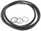 EPDM O-Ring 133mm ID, 145mm AD, 6mm Breite, Schwarze O-Ringe, Metrische Dichtung Packung mit 5