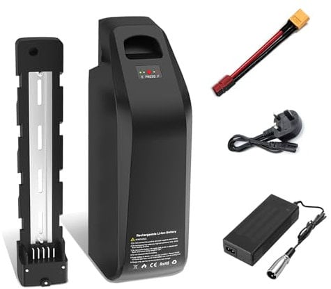 (UK Warehouse) 52V 25AH Lithium-ion E-Bike Battery With Charger 58.8V 3A,Included For 0-1500W Motors BMS:40A