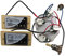 Micros de guitare électrique Alnico Classic Vintage et Pro Bucker Humbucker avec faisceau de câblage professionnel (Chrome YE)