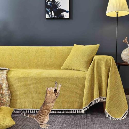 Große, rutschfeste Sofa-Überwurfdecke, waschbar, für 3-Sitzer, Sofas, Sessel und Bett-Sofa, extra weich und stilvoll, Überwurf für Wohnzimmer, Dekoration, 203,2 x 152,4 cm