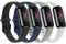 Armbänder kompatibel mit Fitbit Luxe Bändern, weiches Silikon, Sportarmbänder für Fitbit Luxe Fitness-Tracker (klein, schwarz/marineblau/grau/weiß), 4 Stück