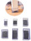 10 Stück Stuhlbeinkappen,Schutzkappen für Stuhlbeine,Stuhlbeinschoner,Filzgleiter für Stühle,zur Vermeidung von Kratzern auf Boden,für Hartholzböden,Fliesen und Laminatboden,Rectangular,15x30mm
