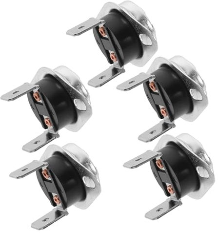 Housoutil Piezas De Electrodomésticos 5piezas Termostato De Calefactor 185°f 250v Corriente 16a