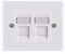 Rj45 Socket Cat6 Ethernet Socket Ethernet Plug Wall Socket Double Ethernet Faceplate Rj45 Network Wall Plate 2 Port Double Socket Ethernet Socket Wall Box for Ethernet Cable Installation (2 Port)