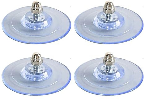 Ventosas para cama de gato, ventosa para gatos, hamaca de ventana, 4 piezas de PVC transparente con tornillos, peso máximo 20 kg, para asiento de cama de ventana de mascotas